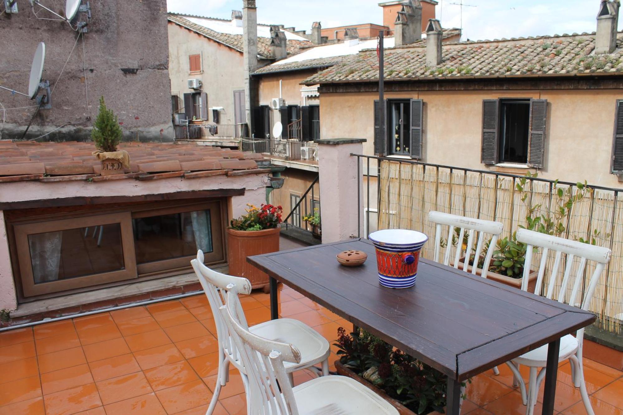 Ferienwohnung Casa Greco - Attico Con Terrazza, Trastevere Rom Exterior foto