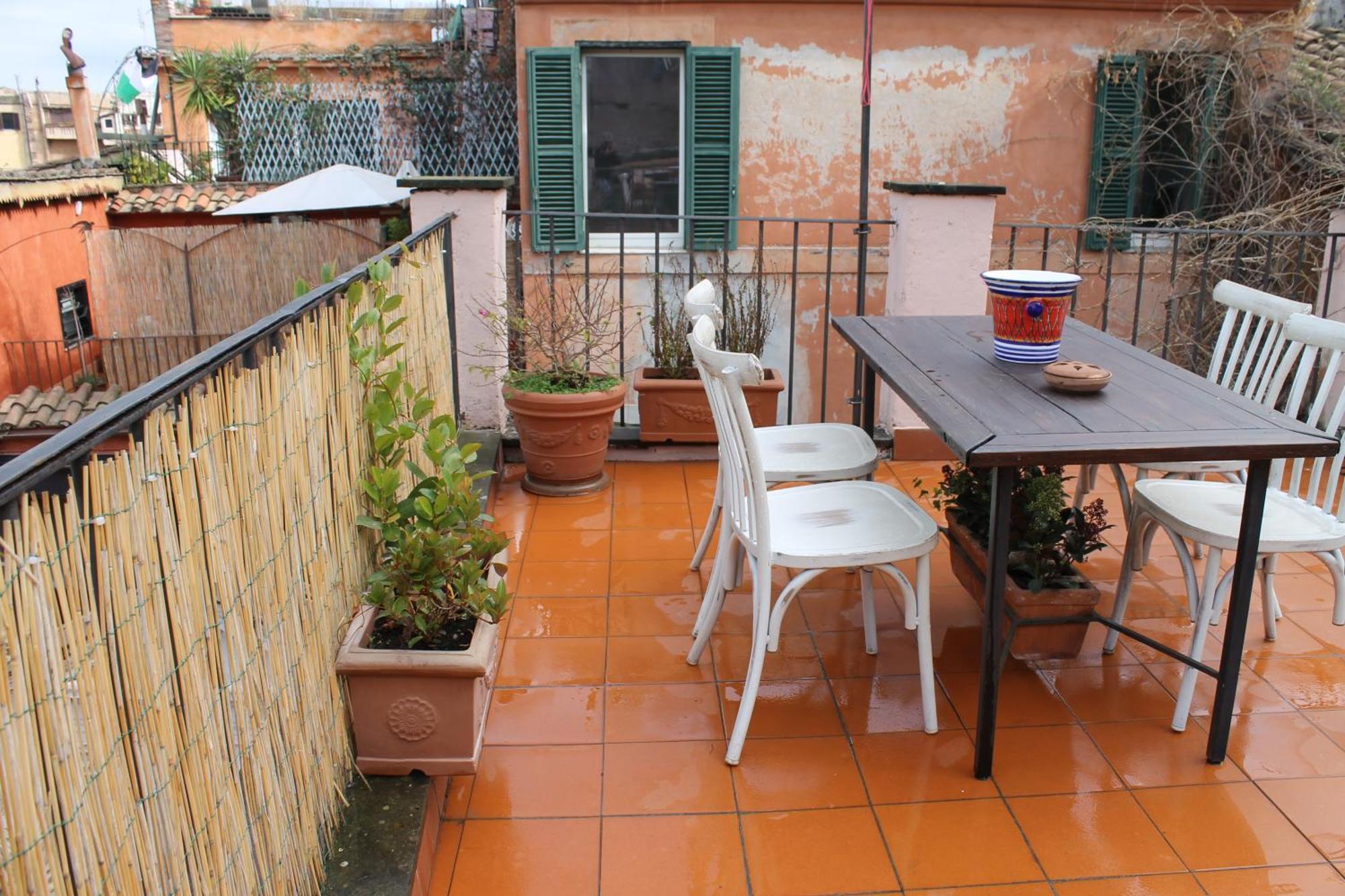 Ferienwohnung Casa Greco - Attico Con Terrazza, Trastevere Rom Exterior foto