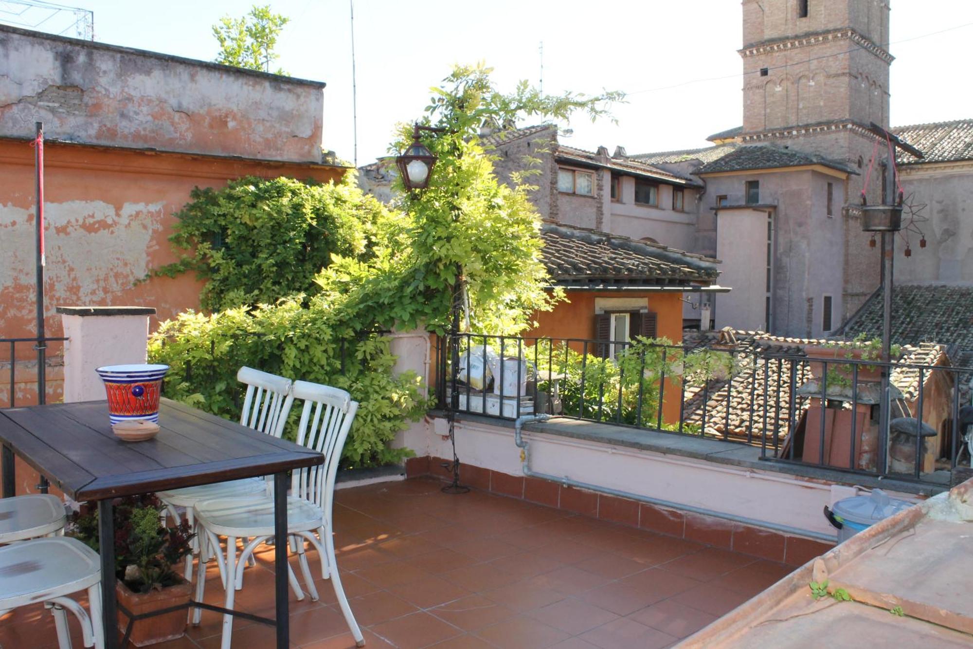 Ferienwohnung Casa Greco - Attico Con Terrazza, Trastevere Rom Exterior foto